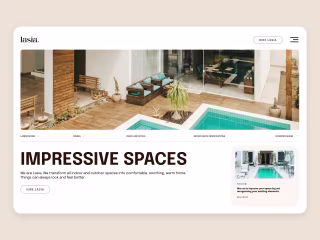 Lasia - Interior & Exterior Design Studio Web Design