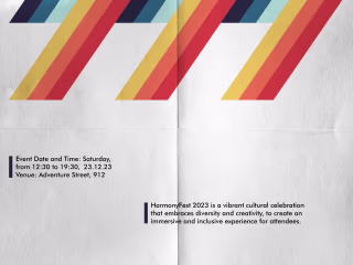 Swiss Style Poster for Event 