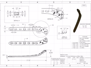 Efficient 2D CAD Design Project with AutoCAD Industrial Part