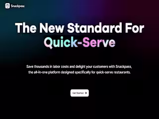 Redefining Quick-Serve Dining with Snackpass - Webflow 