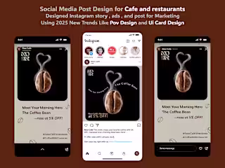 Social Media Post Design for Cafe