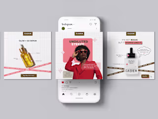 Social Media Post Designs for [ Eadem ]