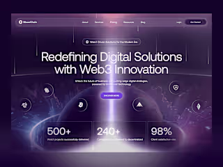 MoonChain - Web3 Website Design