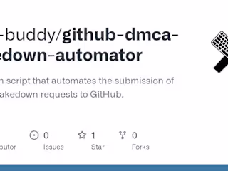 [Tool] GitHub DMCA Takedown Automator