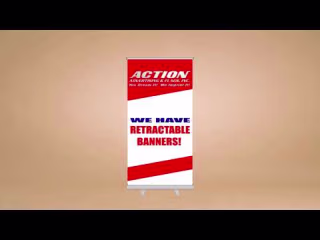 Action Advertising Retractable Banner