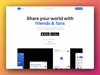 Loosh - Mobile App Landing Page