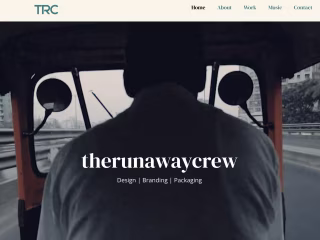 Website Design: Runaway Crew 