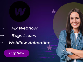 I will create, update, or fix webflow website design, bugs