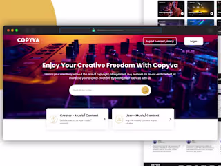 Copyva | React website development