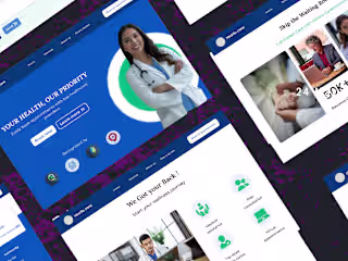 Website design for healthcare centre