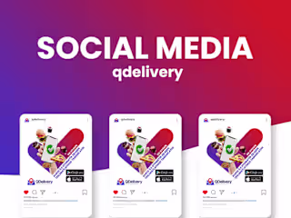 Social Media qdelivery on Behance