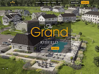 The Grand Ryefield | Webflow Development 