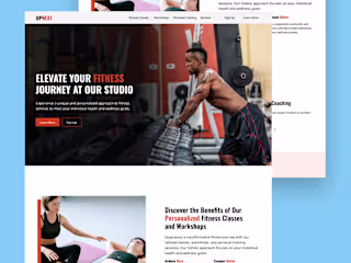 UPNEXT Fitness Studio Concept