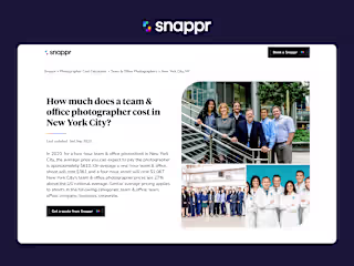 Snappr's Photographer Cost Calculator Case Study 