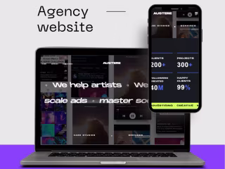 Custom Web Design for Business With Animations (byaustere)