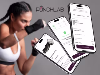 Punchlab Strap buying process | App UX UI