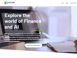 Multi-page Website for LeapDeep Academy