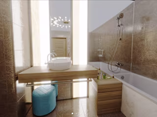 Visualization of the European bathroom