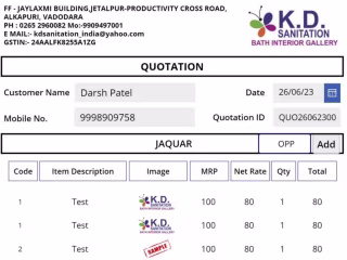 Quotation Maker Application