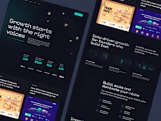 M3taMedia Landing Page Design