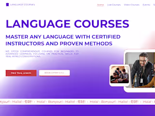 Language Courses Multi-page Website Template