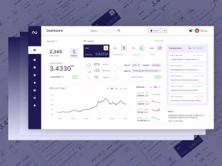 CoinLink Cryptocurrency Dashboard UI