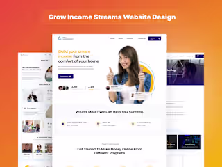Grow Income Streams Website Design Project