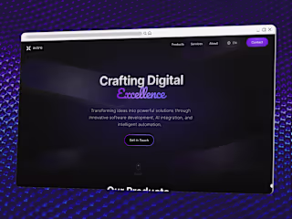 Dark-Themed Landing Page Design and Deployment