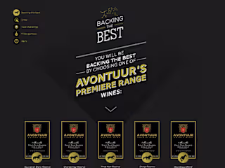 Avontuur Estate Backing the Best Microsite | Behance