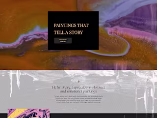 Fine Artist Showit Website