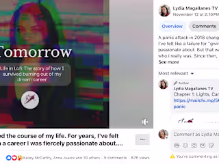 Facebook promo for newsletter