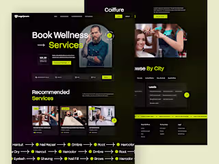 Salon Booking Website - Landing Page