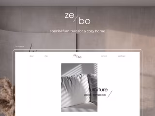 Zebo Furniture | E-commerce Website