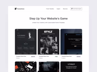 Website in Framer - Framer Templates Store