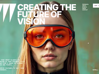 Landing Page for Sports Sunglass