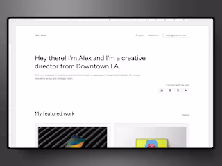 MS WordFolio - A portfolio Framer template