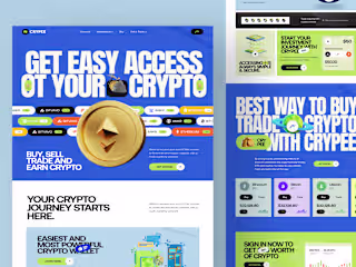 Crypto Exchange Landing Page Website
