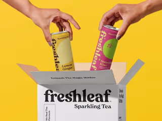 Freshleaf Sparkling Tea Packaging Design