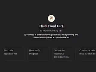 AI Driven Halal Restaurant Suggestion Chatbot
