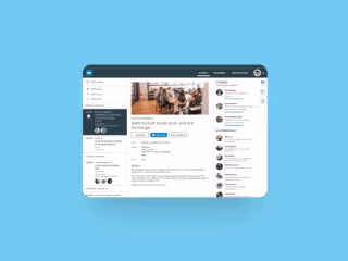 LinkedUp conceptual visual interface design