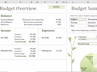 Family Monthly Budget