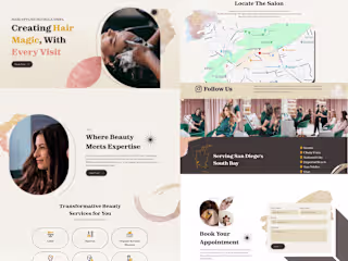 Landing Page for a Salon ("YVONNE")