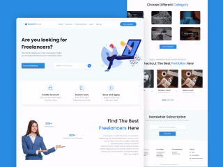Spacelence || Website for freelencers on Behance