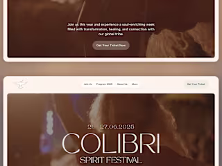 festival website redesign