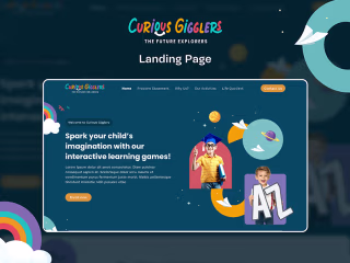 Curious Gigglers Landing Page
