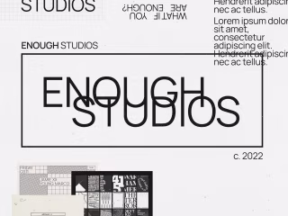 Enough Studios :: Brand Design