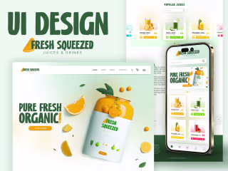 UI Design for Fresh Squeezed on Behance