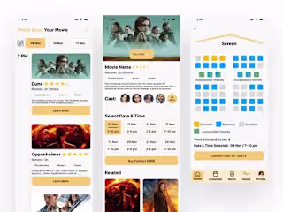 Akaz Theaters - Full mobile app design