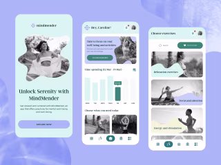 🌿 Mental Health App Design
