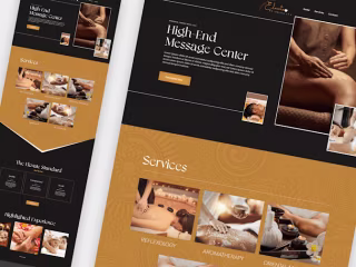 Spa & Massage Center Website